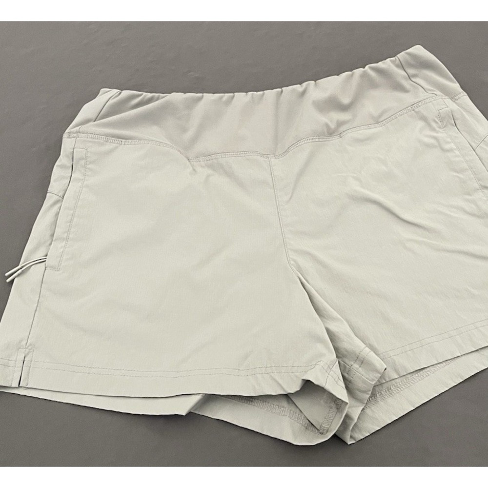 Athletic Shorts Zipper Pockets Gray Outdoor Lightweight Womens Size Large - Picture 2 of 10